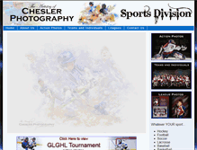 Tablet Screenshot of cheslerphotosports.com